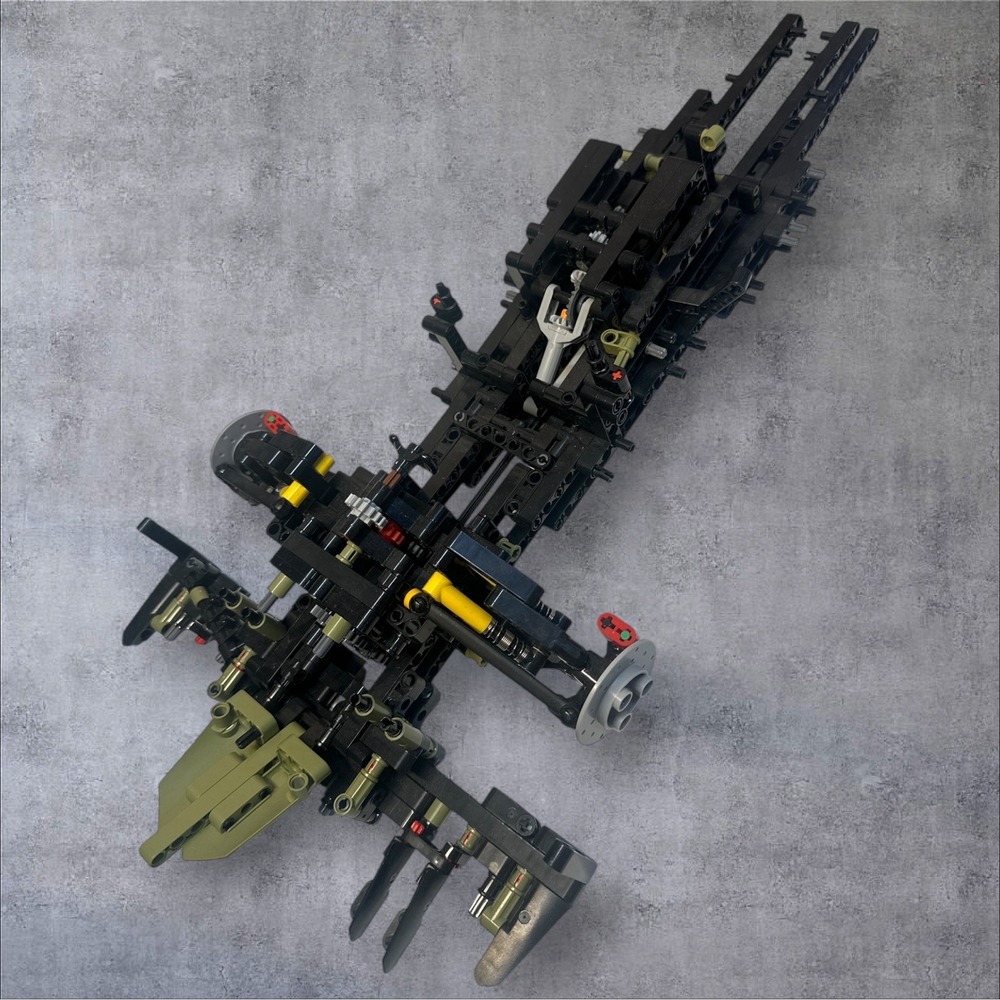 LEGO Technic Lamborghini Concept Car Chassis MOC Custom Build Olive Black Pieces
